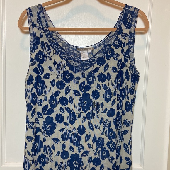 Large Isabella Bird Sleeveless Midi Double Shade Printed Dress - Picture 2 of 9